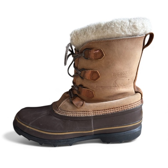 Sorel Vintage Caribou Waterproof Winter Snow Boots Warm Outdoor Shoes Brown 13 - Picture 5 of 14